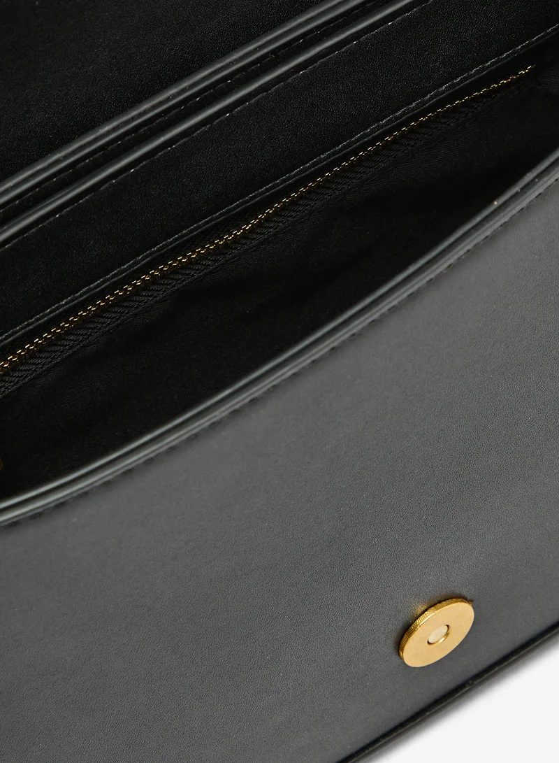 ELLA Black Classic Crossbody With Strap And Top Handle for Women | Best Price UAE